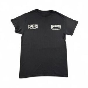 Crooks & Castles Death Row Records Graphic T-Shirt Men's Small Black Cotton Tee